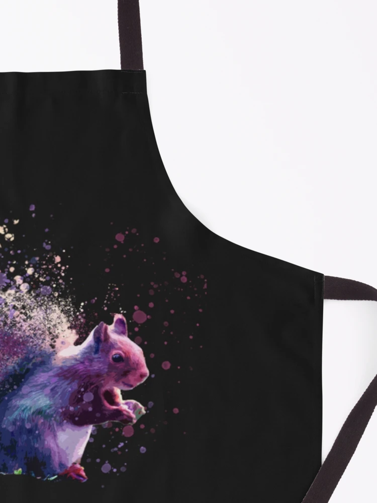 Thumbnail 3 of 6, Apron, Exploding Squirrel Sticker designed and sold by MaximilianWolf.