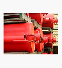 Red Buoys Photographic Print