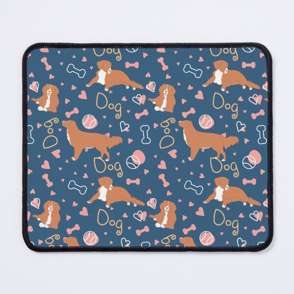 Item preview, Cute Nova Scotia Duck Tolling Retriever Toller - Navy Background designed and sold by Lulupainting.