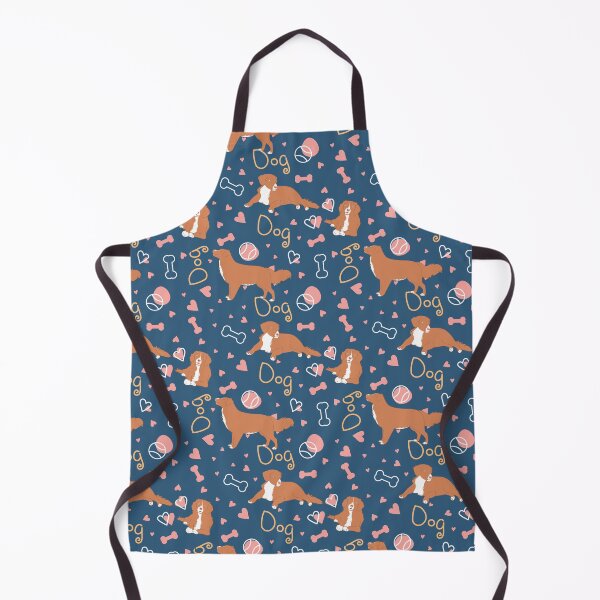 Item preview, Cute Nova Scotia Duck Tolling Retriever Toller - Navy Background designed and sold by Lulupainting.