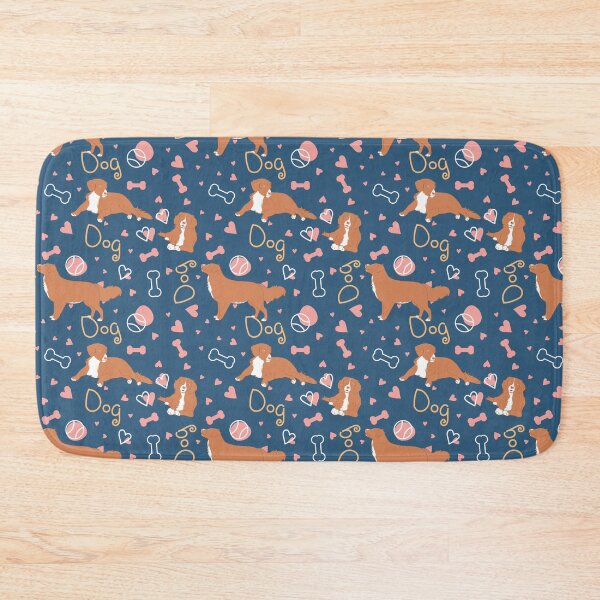 Item preview, Cute Nova Scotia Duck Tolling Retriever Toller - Navy Background designed and sold by Lulupainting.