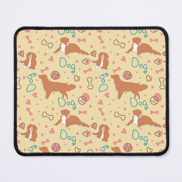Item preview, Cute Nova Scotia Duck Tolling Retriever Toller - Yellow Background designed and sold by Lulupainting.