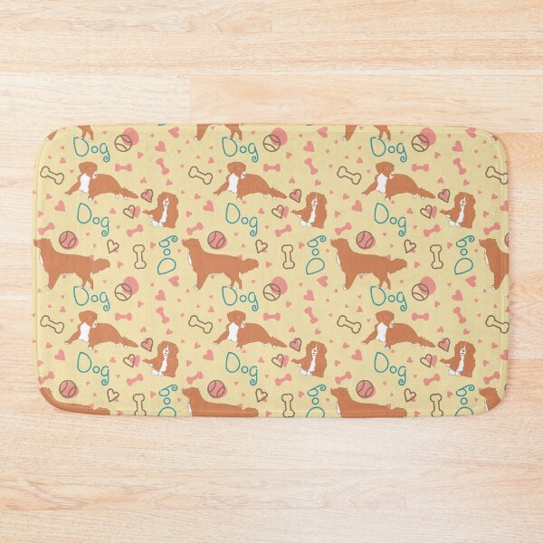 Item preview, Cute Nova Scotia Duck Tolling Retriever Toller - Yellow Background designed and sold by Lulupainting.