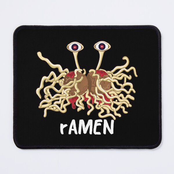 Item preview, rAMEN Flying Spaghetti  Monster pastafarianism Skeptic Atheist designed and sold by alltheprints.