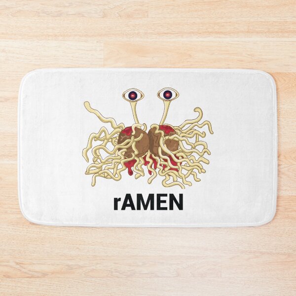 Item preview, rAMEN Flying Spaghetti  Monster pastafarianism Skeptic Atheist designed and sold by alltheprints.