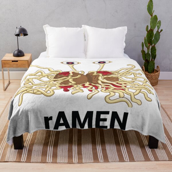Item preview, rAMEN Flying Spaghetti  Monster pastafarianism Skeptic Atheist designed and sold by alltheprints.