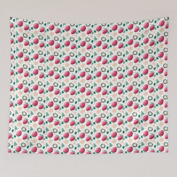 Item preview, sweet valentine Strawberry Patterns designed and sold by Yunipop.