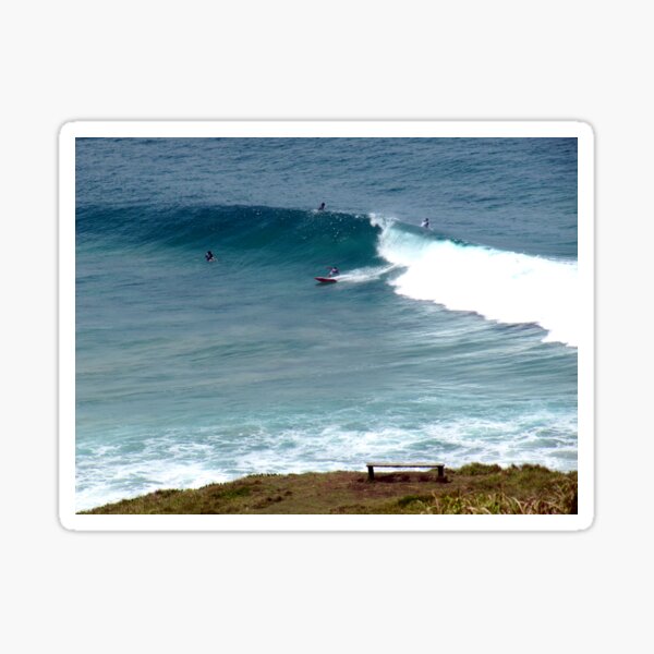Surfing at Lennox Head Sticker