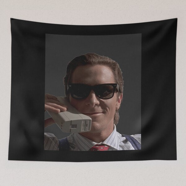 Artikelvorschau, Patrick Bateman am Telefon (American Psycho) Grafik-T-Shirt entworfen und verkauft von StevenStimmel.