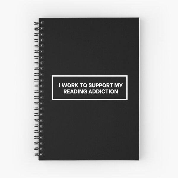 Item preview, I Work To Support My Reading Addiction designed and sold by art-and-sticker.