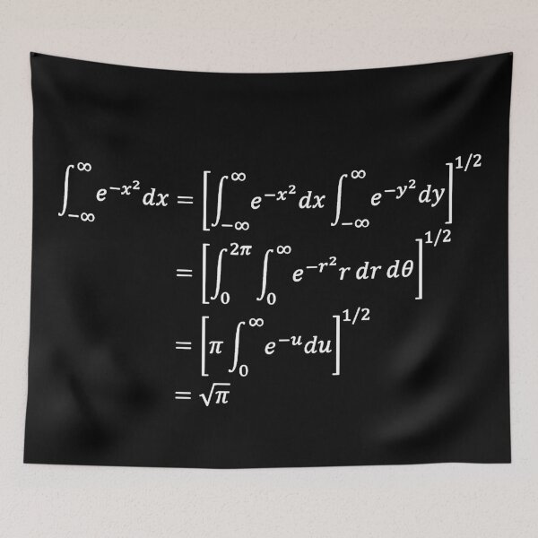 Item preview, gaussian integral dark vesrion designed and sold by NoetherSym.