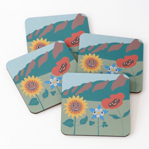 Item preview, Rocky Mountain Wildflowers cartoon  designed and sold by Felicity Tucker.