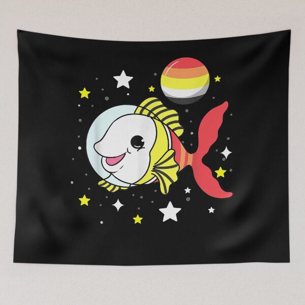 Item preview, Fish In Space Lithromantic Pride designed and sold by eleanorsophia.