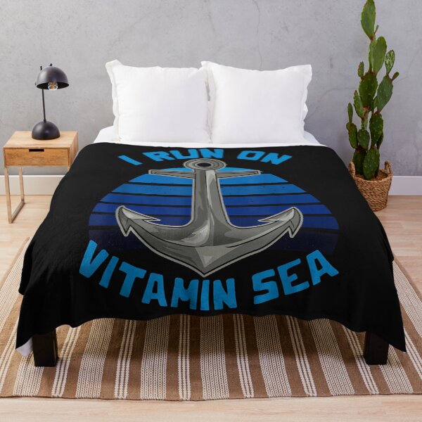 Artikelvorschau, Ich laufe auf Vitamin Sea Boat Captain Anchor Summer Funny Sailor entworfen und verkauft von CarlaAdamss.