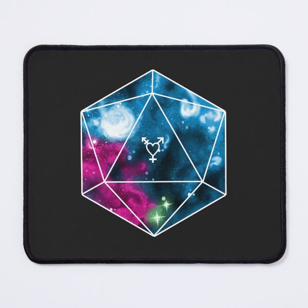 Item preview, Polysexual Pride Galaxy D20 designed and sold by Ravenwood135.