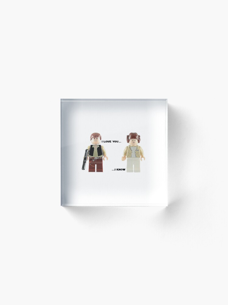 Alternate view of I love you - I know Acrylic Block
