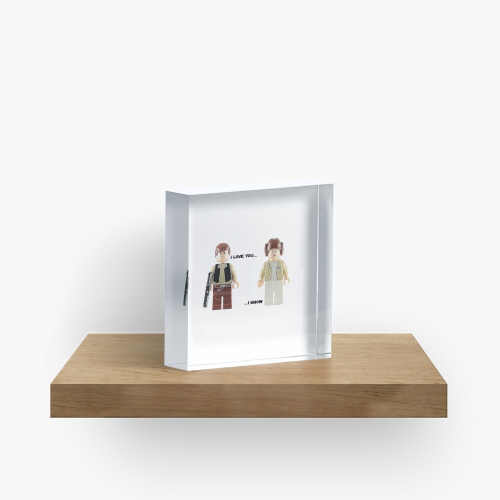 I love you - I know Acrylic Block