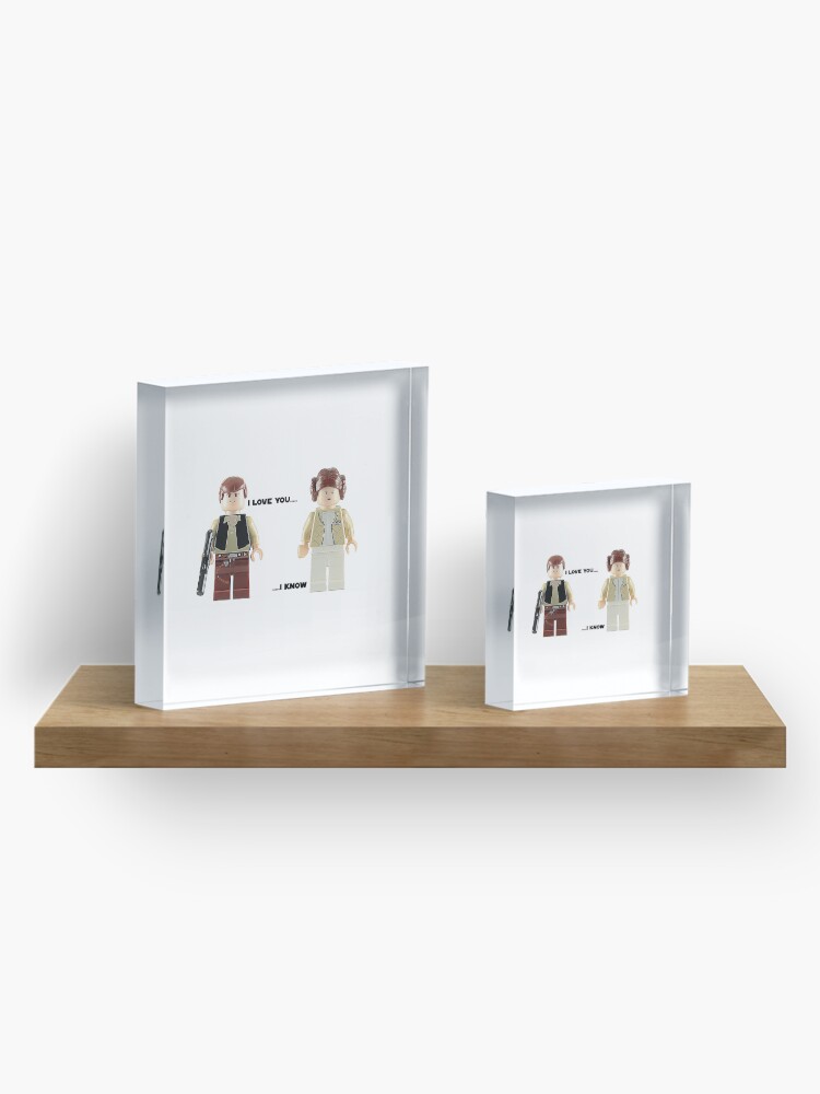Alternate view of I love you - I know Acrylic Block