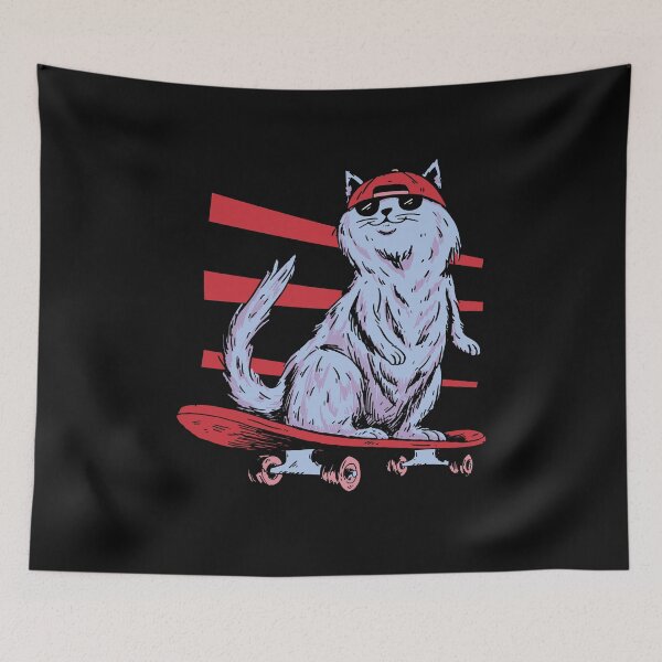 Item preview, skateboard cat designed and sold by DerSenat.