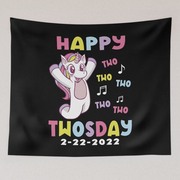 Item preview, Happy Twosday - Tuesday February 22nd 2022 Unicorn designed and sold by Fabvity.
