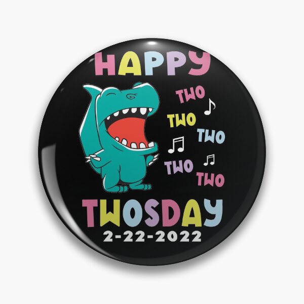 Item preview, Happy Twosday -Tuesday February 22nd 2022 Dinosaur designed and sold by Fabvity.