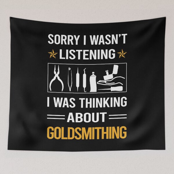 Item preview, Funny Listening Goldsmithing Goldsmith designed and sold by fatherbarliman.