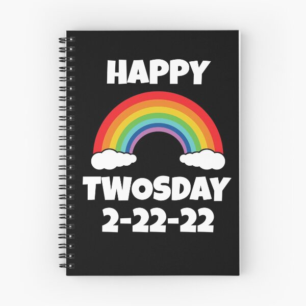 Item preview, Happy Twosday Tuesday 2-22-22 - February 22nd - Rainbow Design designed and sold by 5lav.