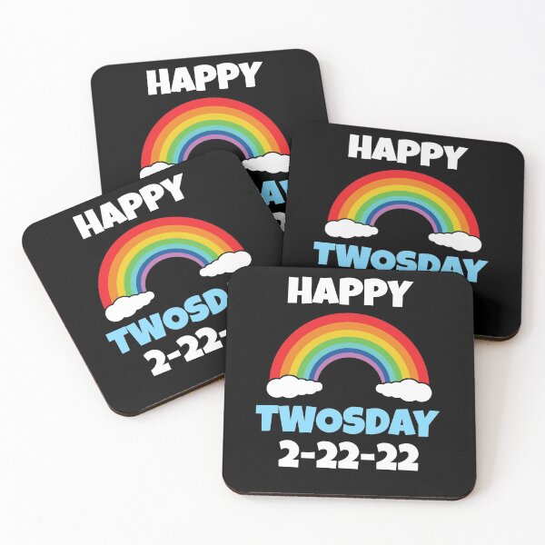 Item preview, Happy Twosday Tuesday 2-22-22 - February 22nd - Rainbow Design designed and sold by 5lav.