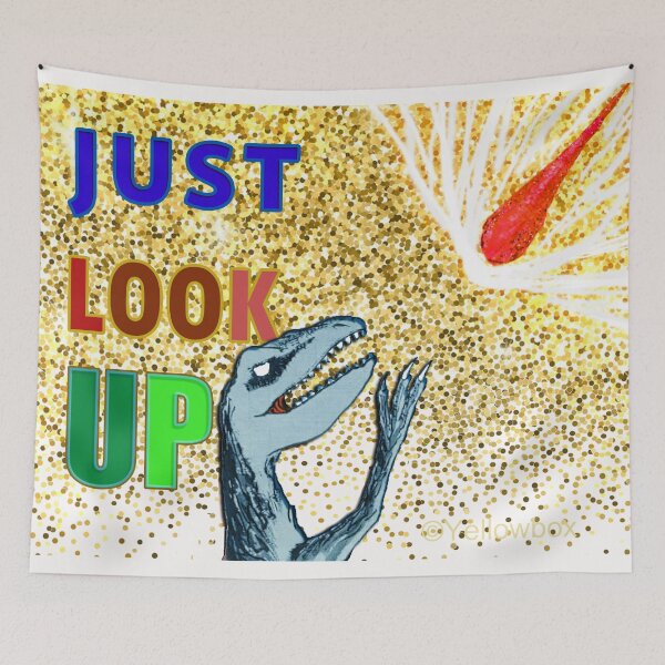 Item preview, Just look up - Yellowbox ink painting designed and sold by twyellowbox.