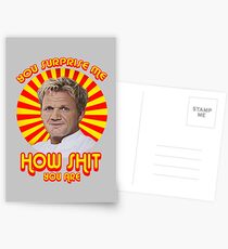 Gordon Ramsay -You Surprise Me.. Postcards