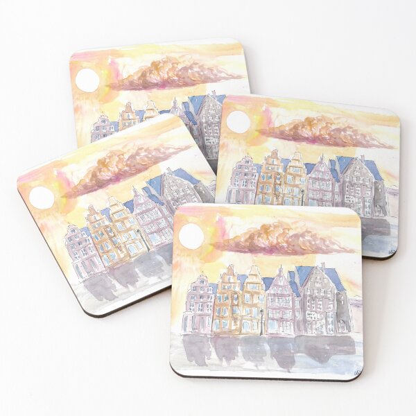 Item preview, Bremen Germany Marketplace Scene with Historic Hanse Houses designed and sold by artshop77.