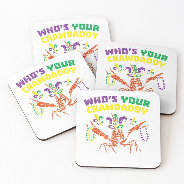 Item preview, Whos Your Crawdaddy Crawfish Jester Beads Funny Mardi Gras T-Shirt designed and sold by DennlerOrlantha.