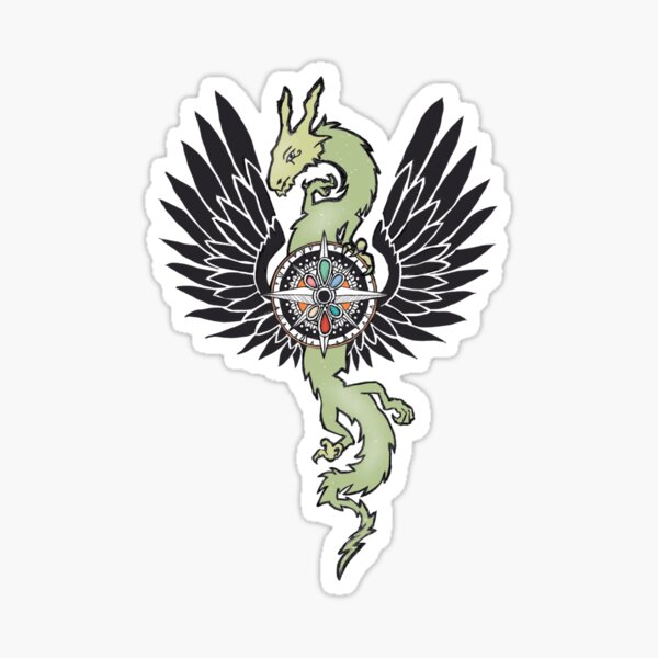 Everwhen Dragon (green) Sticker