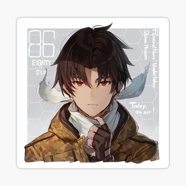 "86 Eighty-Six Shin" Sticker for Sale by AnimeXstyle | Redbubble