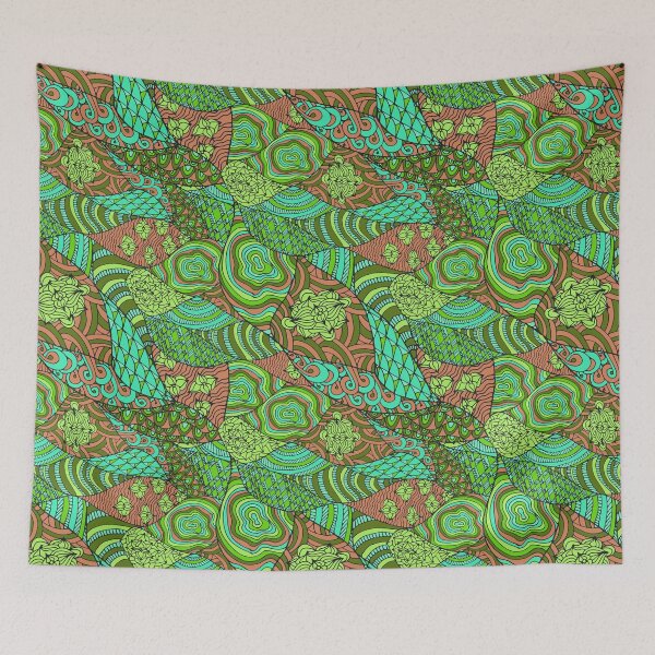 Item preview, 60s hippie abstract print designed and sold by Argunika.