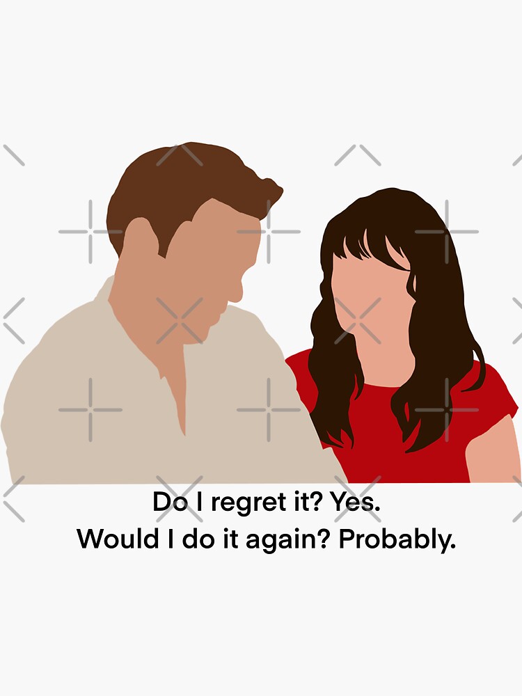 Thumbnail 3 of 3, Sticker, Jess and Nick - New Girl Quote designed and sold by SeeSeeDesigns.