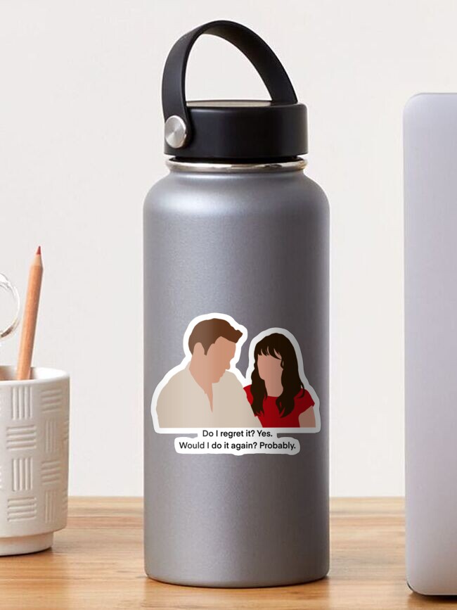 Thumbnail 1 of 3, Sticker, Jess and Nick - New Girl Quote designed and sold by SeeSeeDesigns.