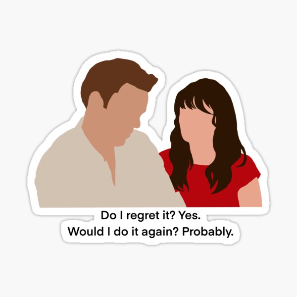 Jess and Nick - New Girl Quote Sticker