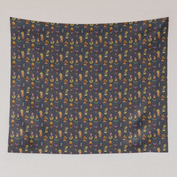 Item preview, Drawing, African women in headscarves, women's faces. Bright, artistic, ethnic print. designed and sold by UVI-CA.