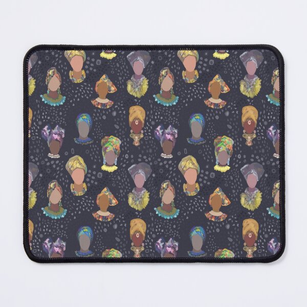 Item preview, Drawing, African women in headscarves, women's faces. Bright, artistic, ethnic print. designed and sold by UVI-CA.