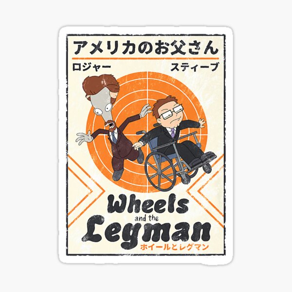 "Wheels And The Legman Premium Essential TShirt" Sticker by