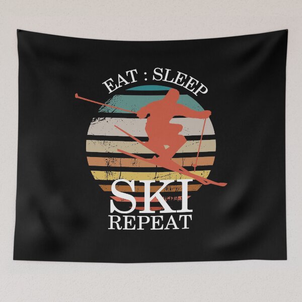 Item preview, Eat Sleep Ski Repeat  designed and sold by Benchamart.