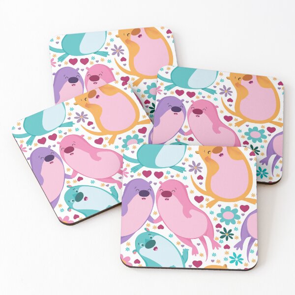 Item preview, Colorful Otters And Floral designed and sold by SweetTea4U.
