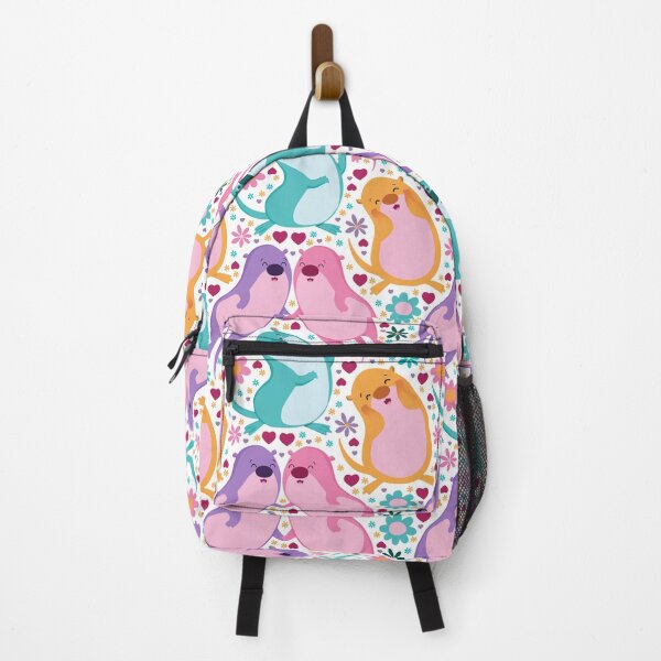 Item preview, Colorful Otters And Floral designed and sold by SweetTea4U.