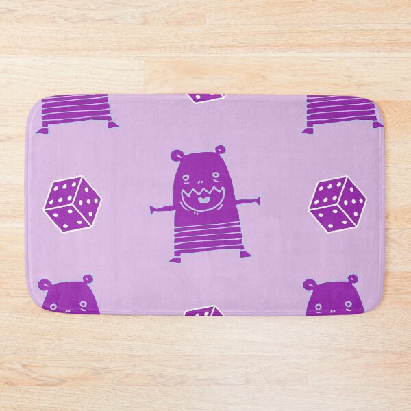 Item preview, Cheerful purple monster childrens style color art designed and sold by artdragongift 15.