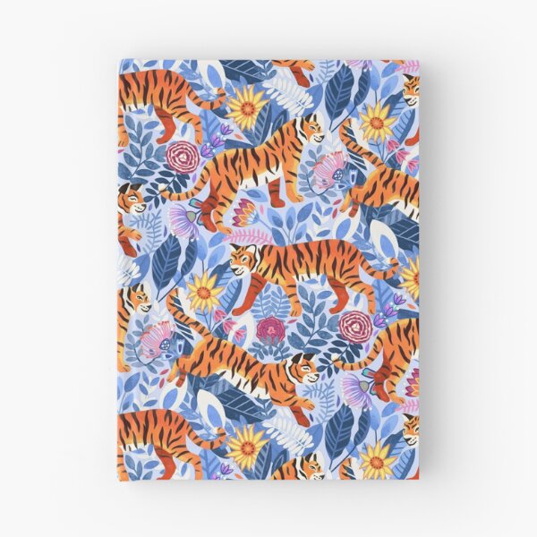 Item preview, Thriving Tiger Tangle & Periwinkle Purple Flora designed and sold by TigaTiga.
