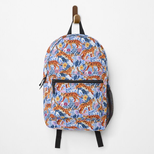 Item preview, Thriving Tiger Tangle & Periwinkle Purple Flora designed and sold by TigaTiga.