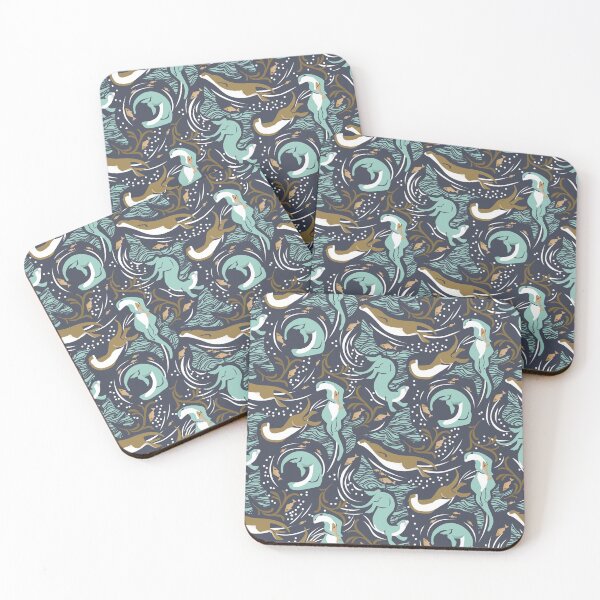 Item preview, Otters Fishes Coral designed and sold by SweetTea4U.