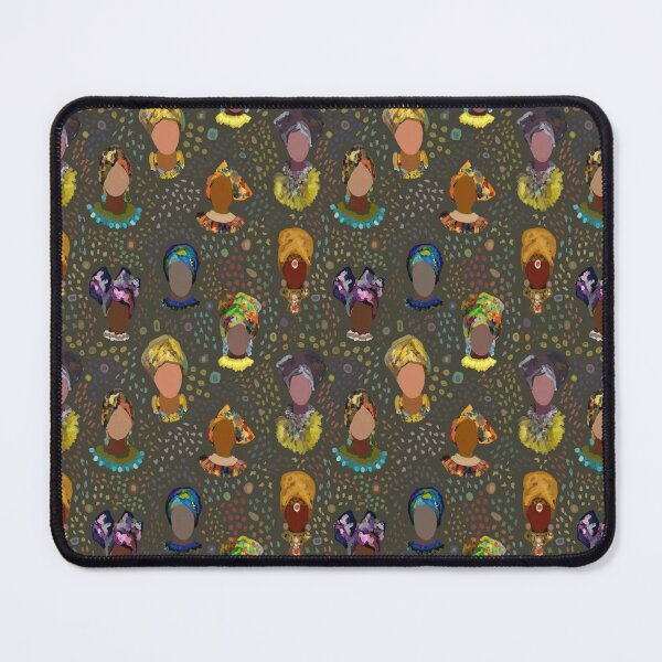 Item preview, Drawing, African women in headscarves, women's faces. Bright, artistic, ethnic print. designed and sold by UVI-CA.