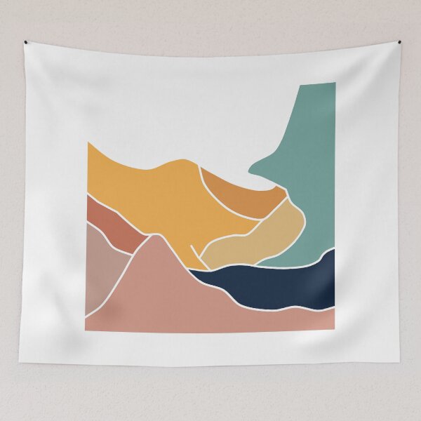 Item preview, Abstract flat art - the colourful desert designed and sold by msro1.